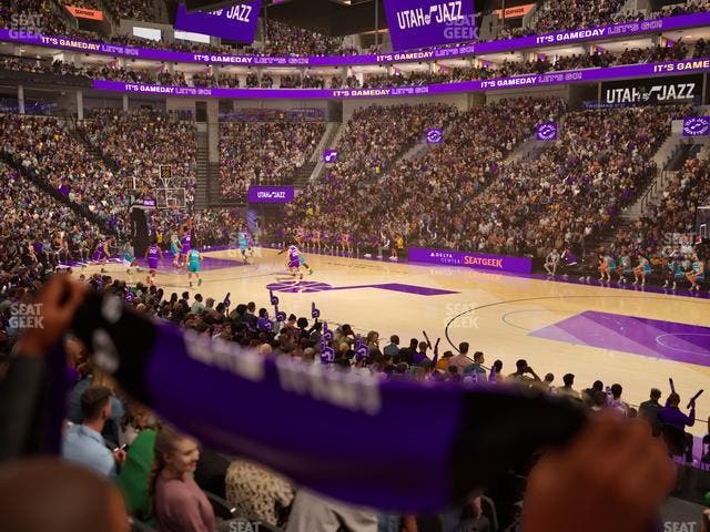 Delta Center - Section Corner Suite 16 B Seat View