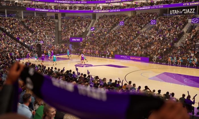 Delta Center - Section Corner Suite 16 B Seat View