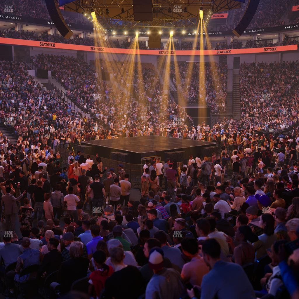 Delta Center - Section Corner Suite 20 A Seat View