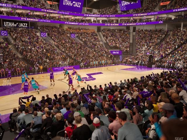 Delta Center - Section Corner Suite 20 A Seat View