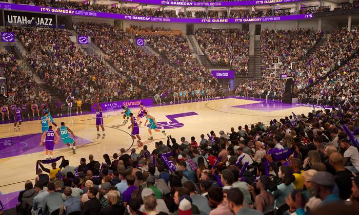 Delta Center - Section Corner Suite 20 A Seat View