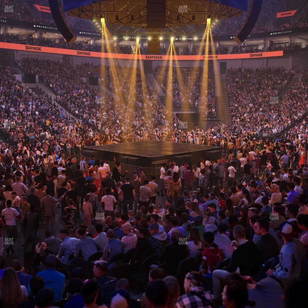 Delta Center - Section Corner Suite 20 B Seat View