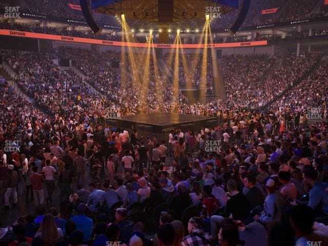 Delta Center - Section Corner Suite 20 B Seat View