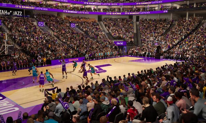 Delta Center - Section Corner Suite 20 B Seat View