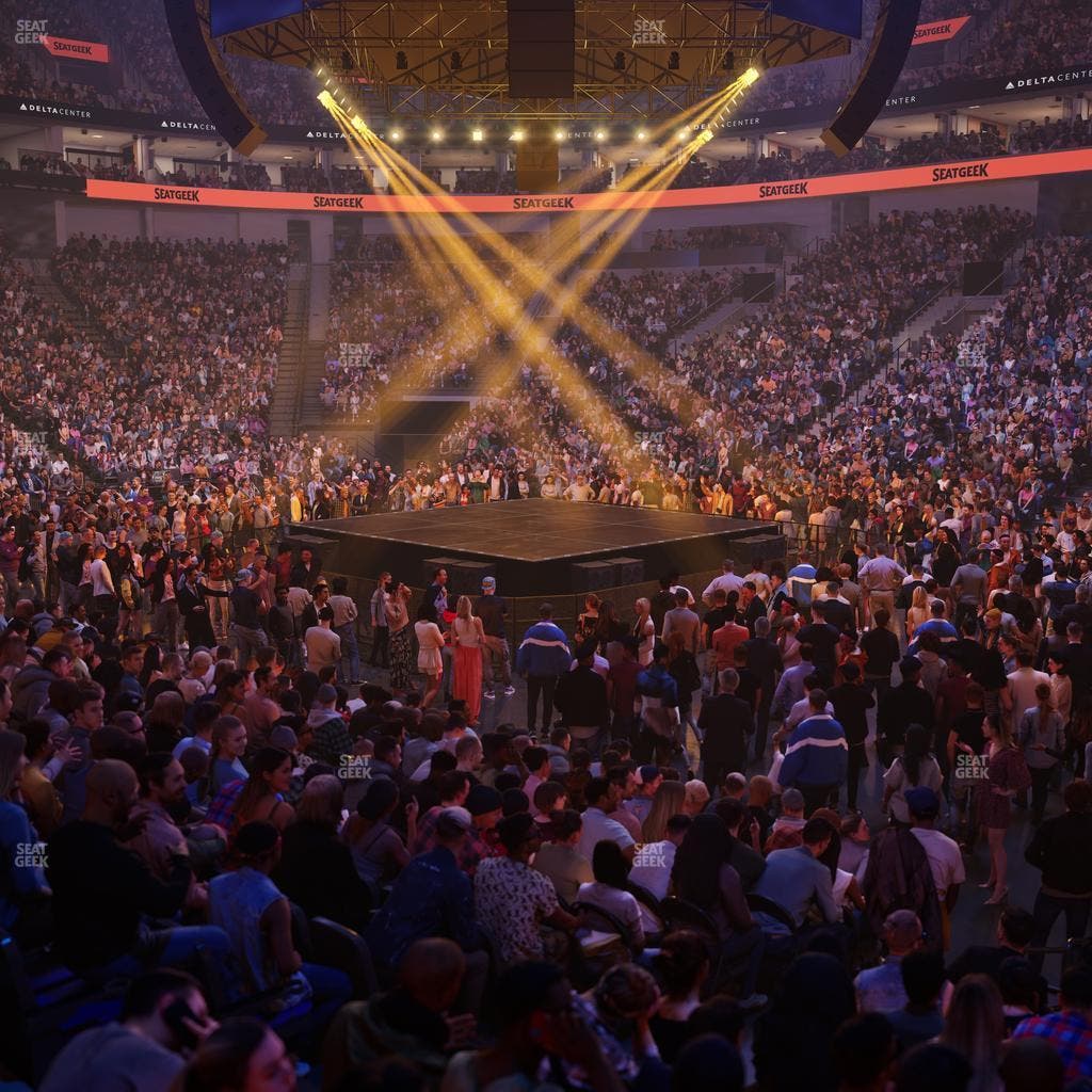 Delta Center - Section Corner Suite 5 A Seat View