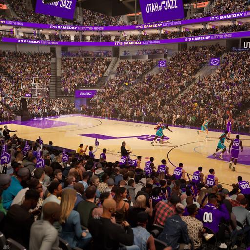 Delta Center - Section Corner Suite 5 B Seat View