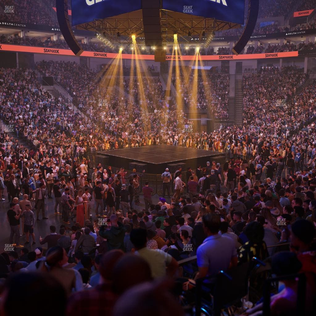 Delta Center - Section Corner Suite 9 B Seat View