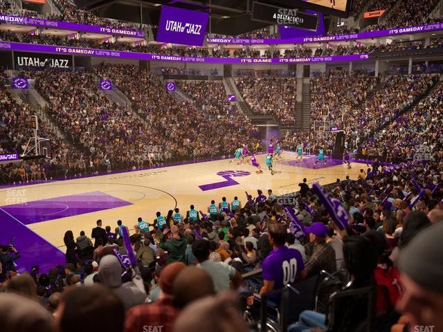 Delta Center - Section Corner Suite 9 B Seat View