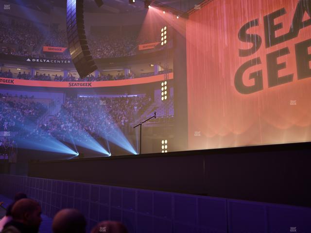 Delta Center - Section Floor 1 Seat View