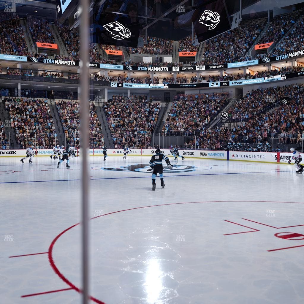 Delta Center - Section Floor 15 Seat View