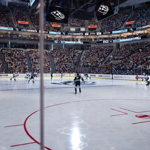 Delta Center - Section Floor 15 Seat View