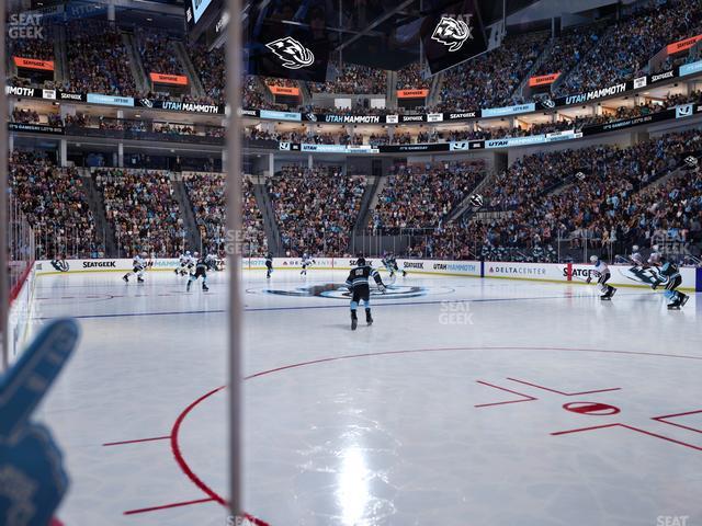 Delta Center - Section Floor 15 Seat View