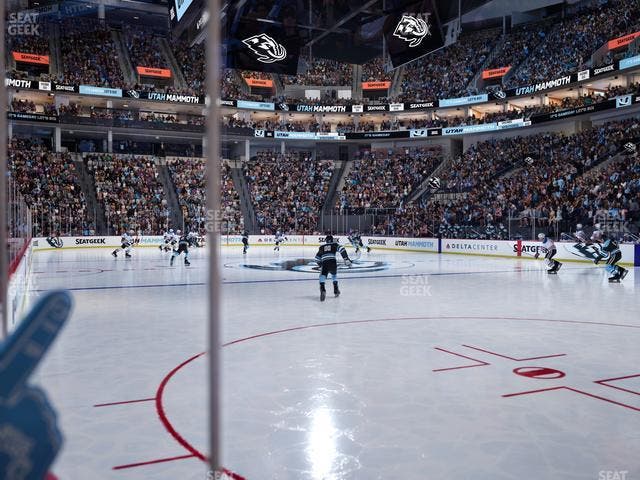 Delta Center - Section Floor 15 Seat View