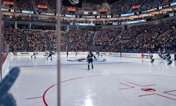 Delta Center - Section Floor 15 Seat View