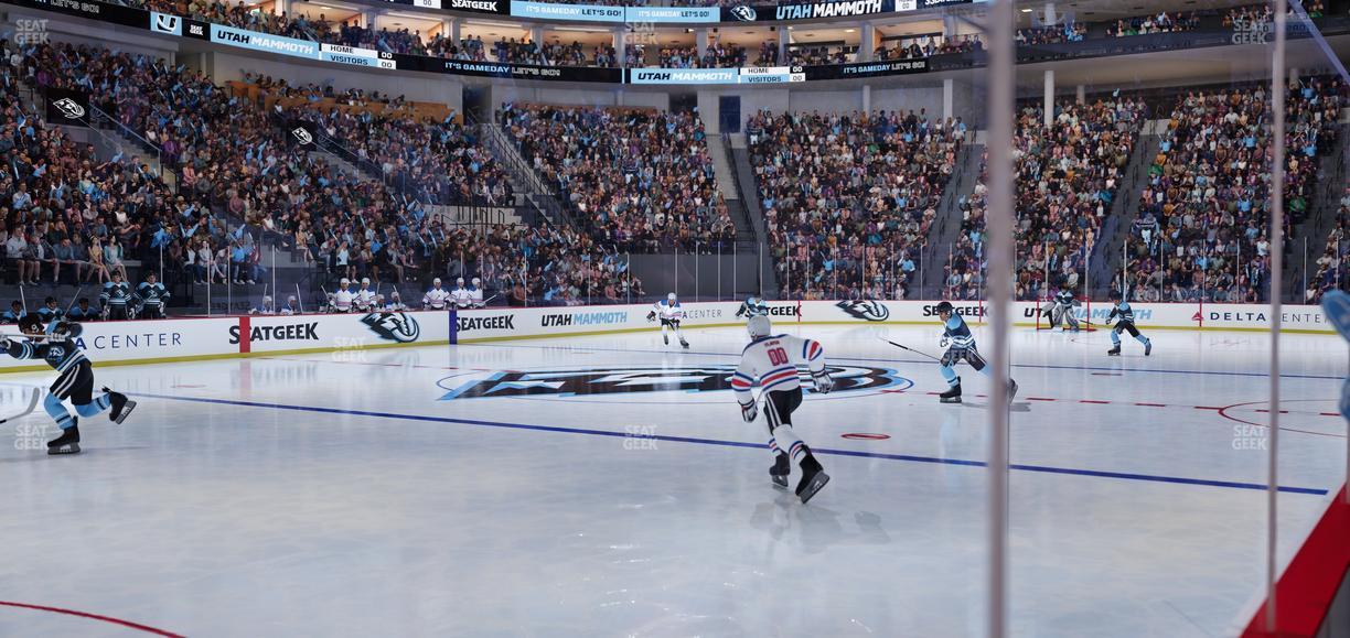 Delta Center - Section Floor 21 Seat View