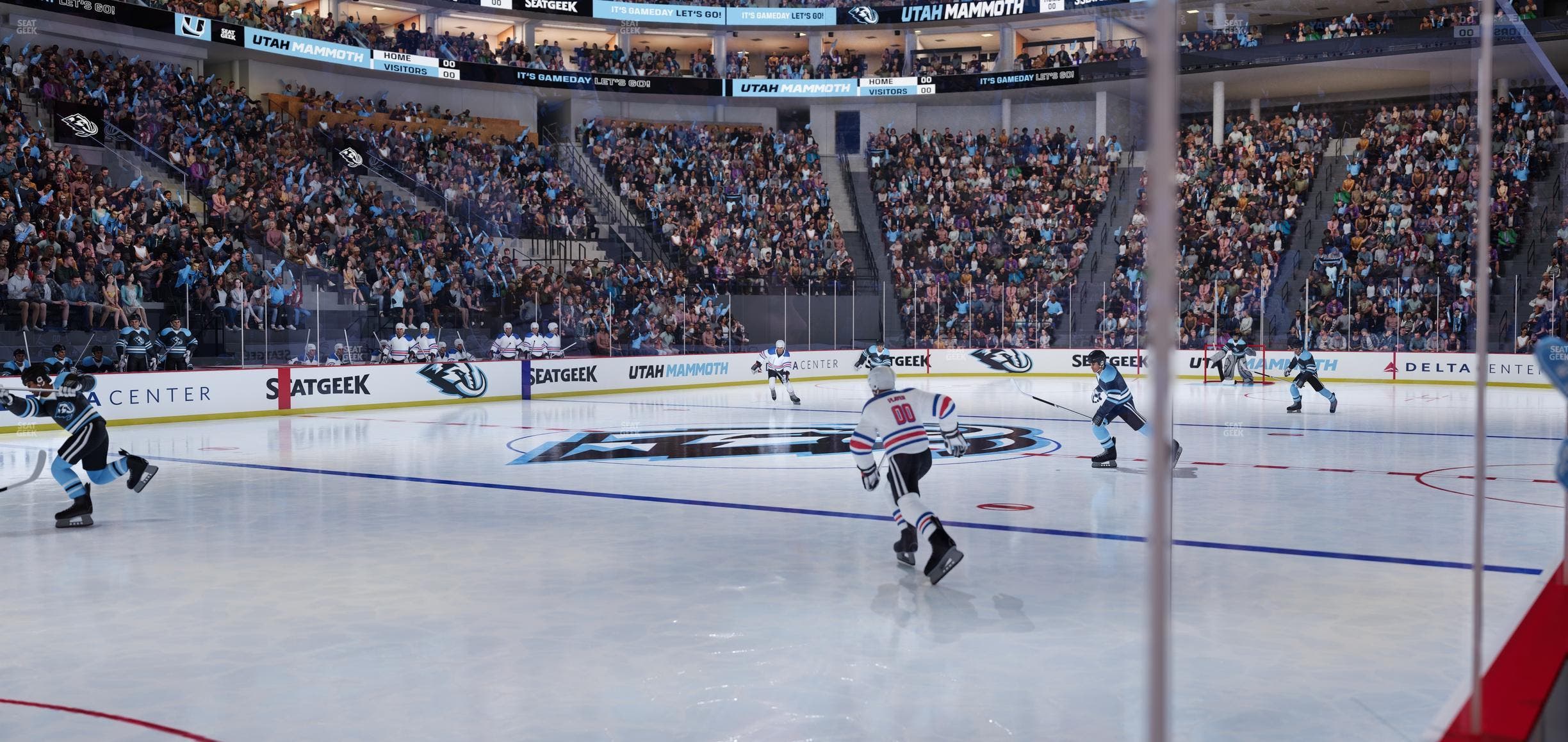 Delta Center - Section Floor 21 Seat View