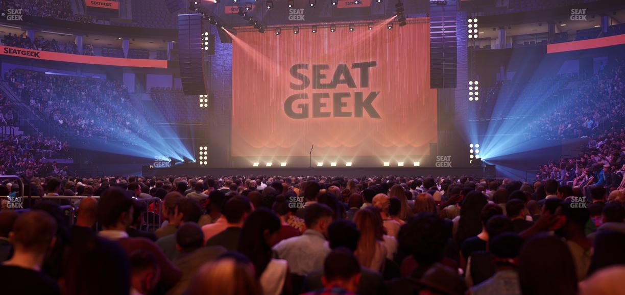 Delta Center - Section Floor 4 Seat View