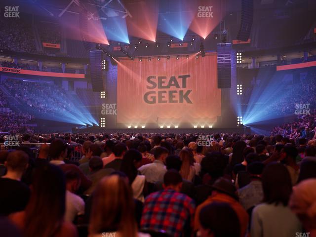 Delta Center - Section Floor 4 Seat View