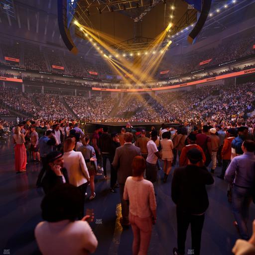 Delta Center - Section Ga Floor Seat View