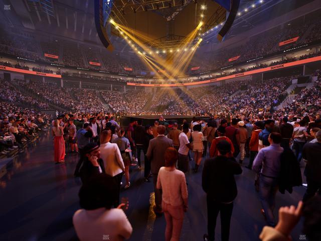 Delta Center - Section Ga Floor Seat View