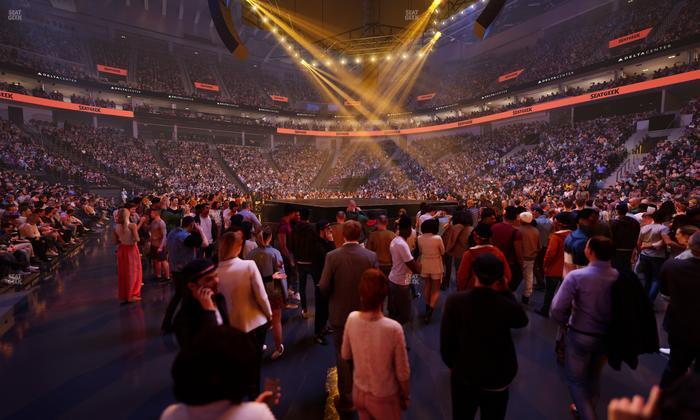 Delta Center - Section Ga Floor Seat View