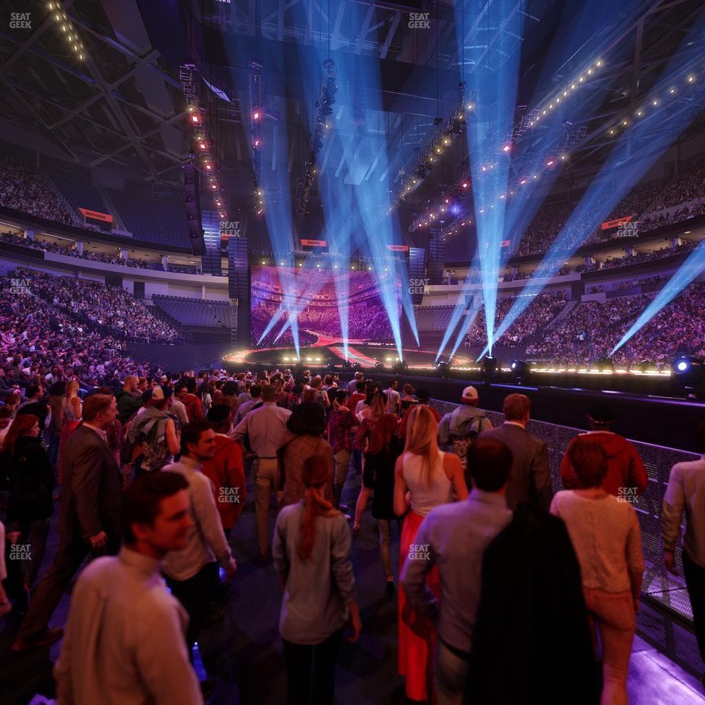 Delta Center - Section Ga Floor Seat View