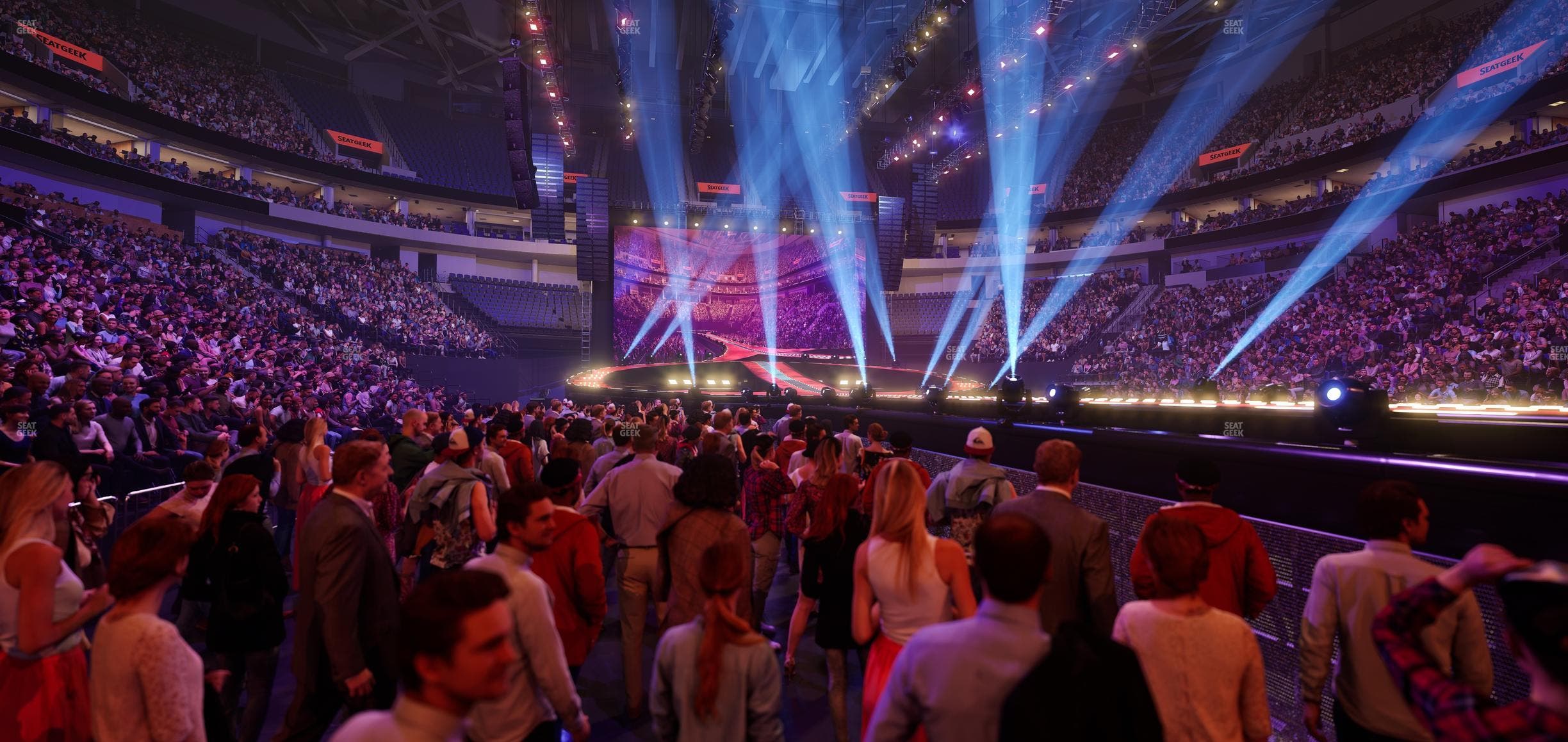Delta Center - Section Ga Floor Seat View