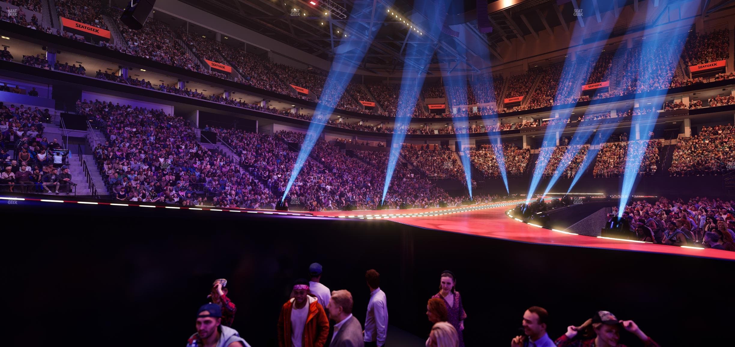 Delta Center - Section Ga Pit B Seat View