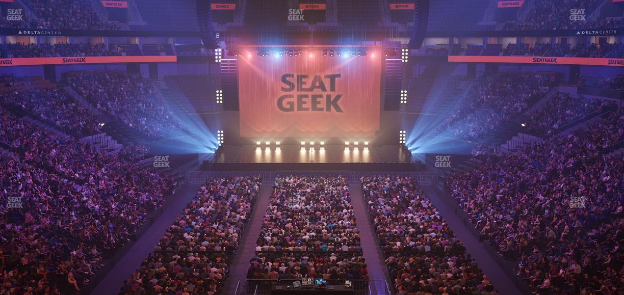 Delta Center - Section Interform Club Seat View