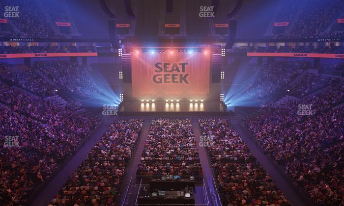 Delta Center - Section Interform Club Seat View