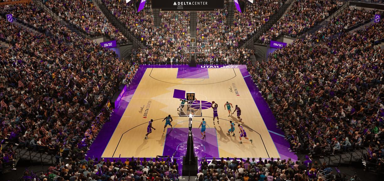 Delta Center - Section Interform Club Seat View