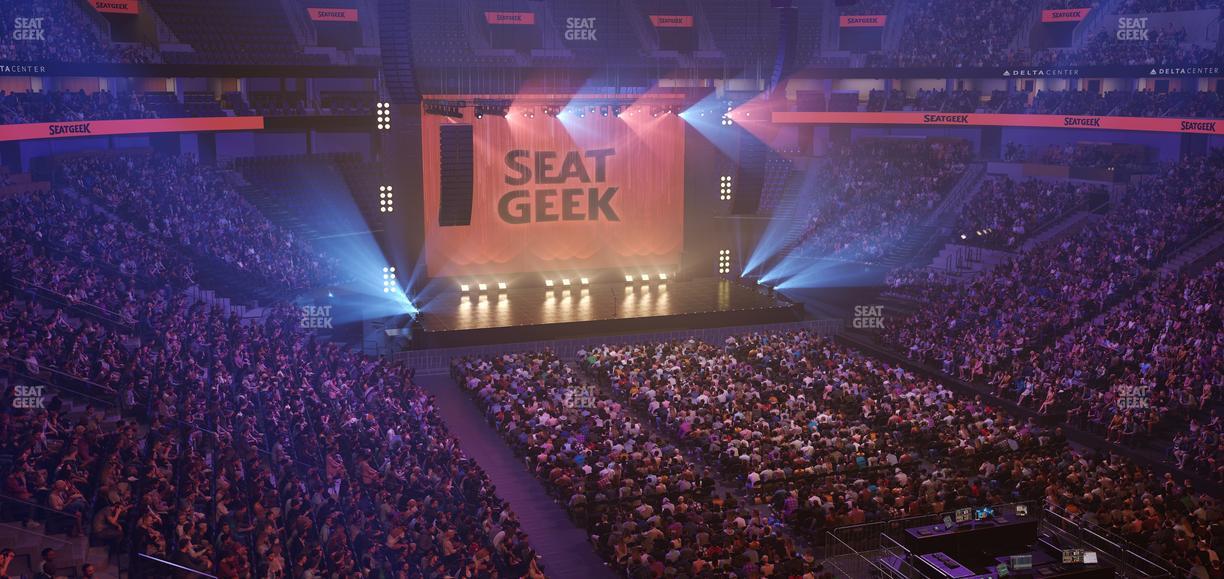 Delta Center - Section Suite 16 Seat View