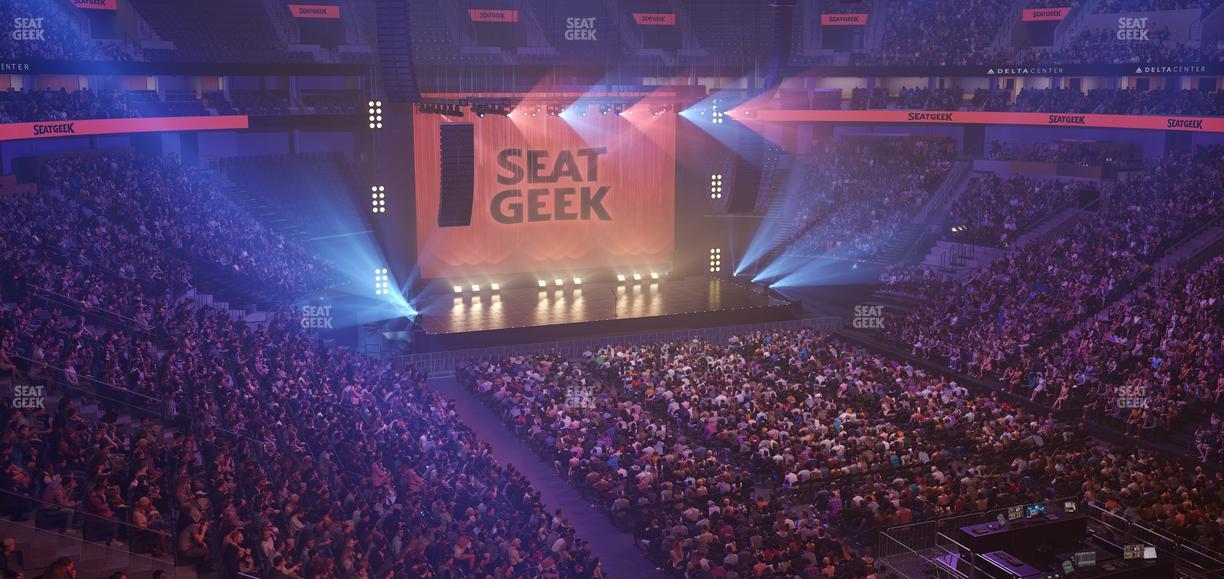 Delta Center - Section Suite 17 Seat View