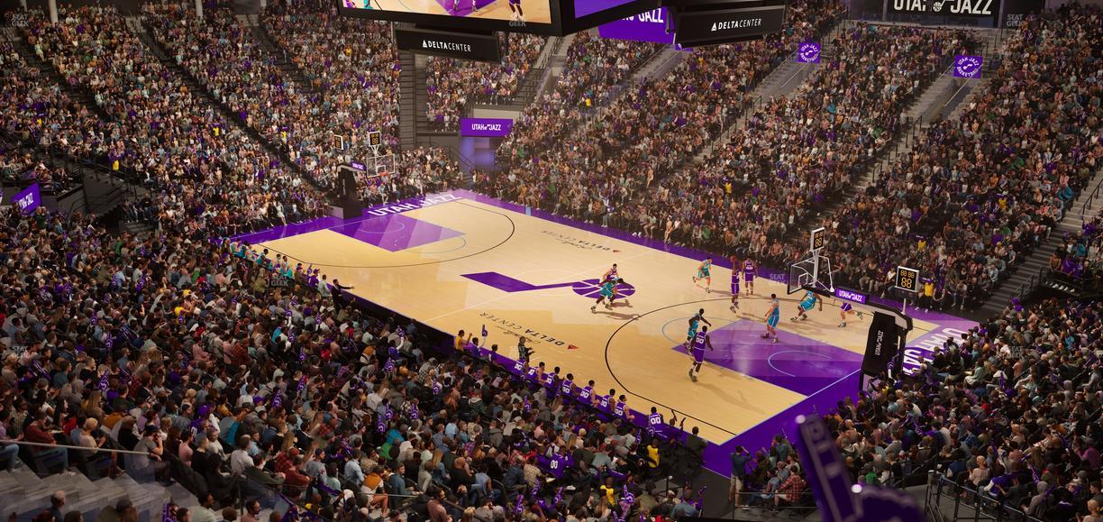 Delta Center - Section Suite 19 Seat View