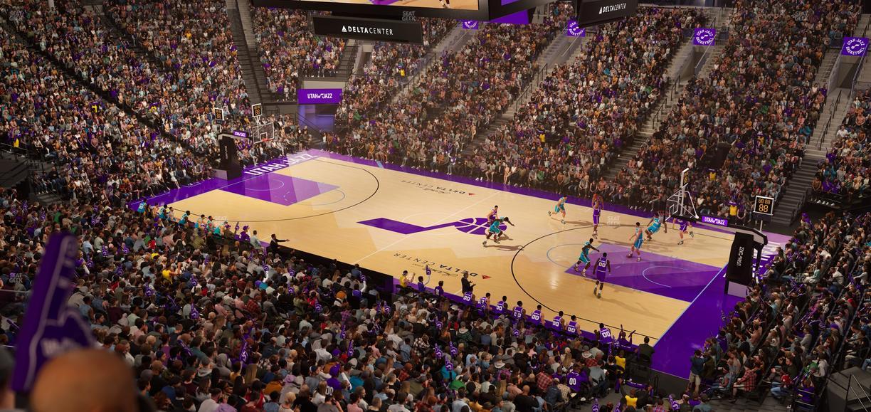 Delta Center - Section Suite 21 Seat View