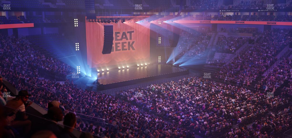 Delta Center - Section Suite 21 Seat View