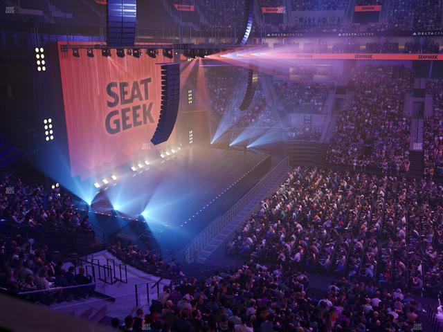 Delta Center - Section Suite 27 Seat View