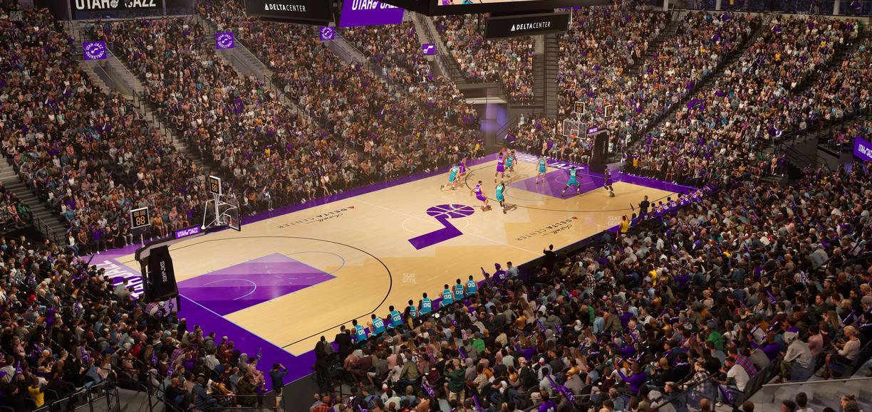 Delta Center - Section Suite 32 Seat View