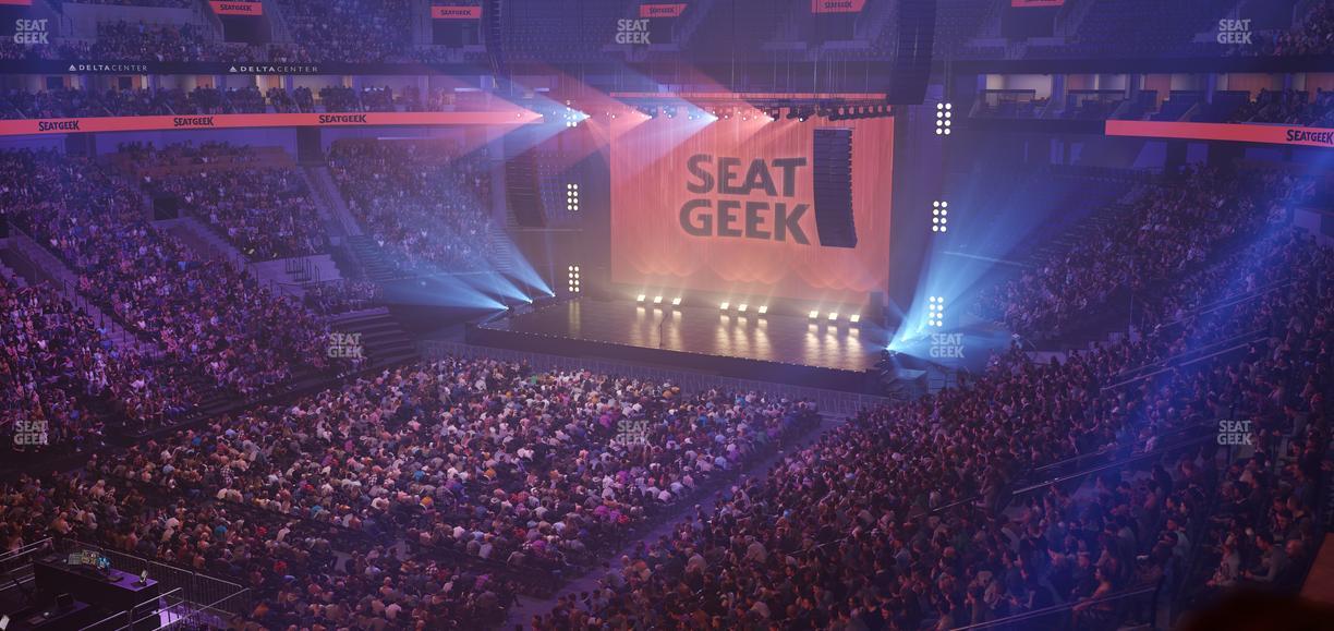 Delta Center - Section Suite 4 Seat View