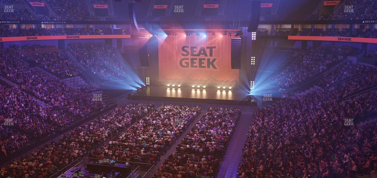 Delta Center - Section Suite 8 Seat View