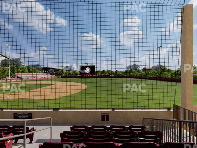 Dick Howser Stadium - Section Lower 1 Seat View