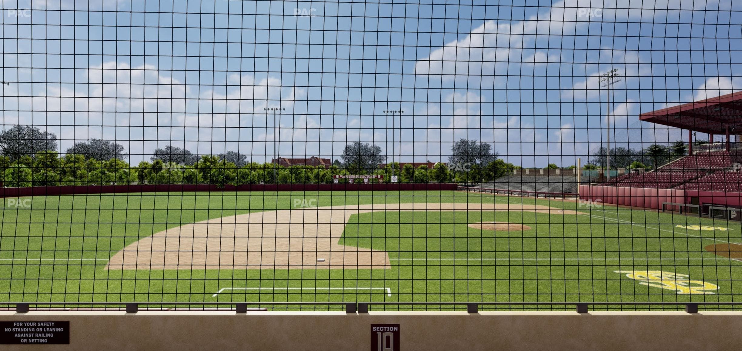 Dick Howser Stadium - Section Lower 10 Seat View