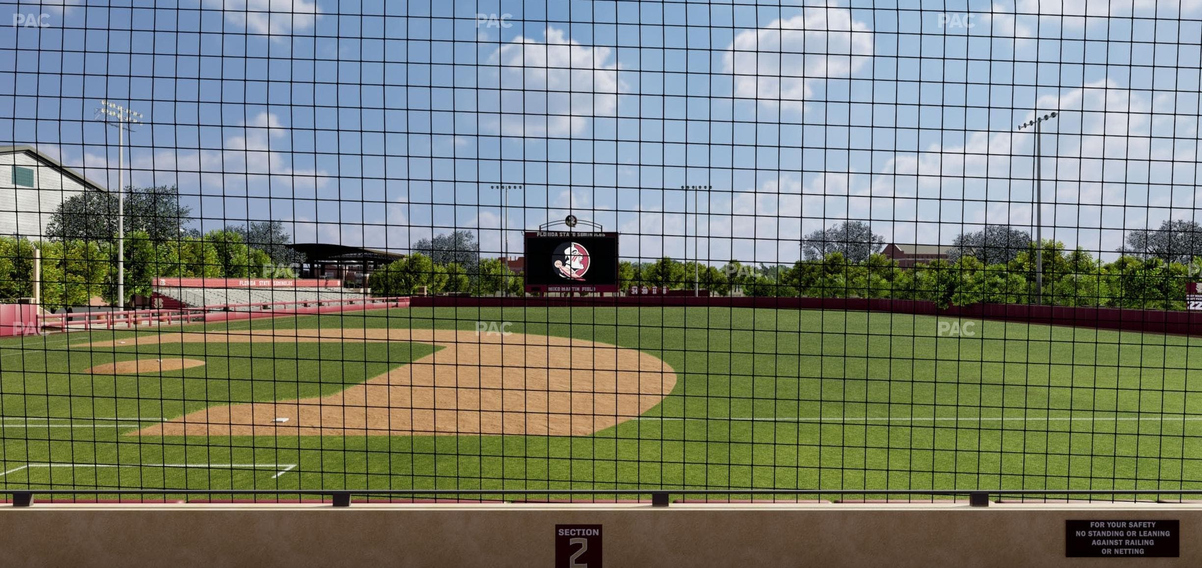 Dick Howser Stadium - Section Lower 2 Seat View