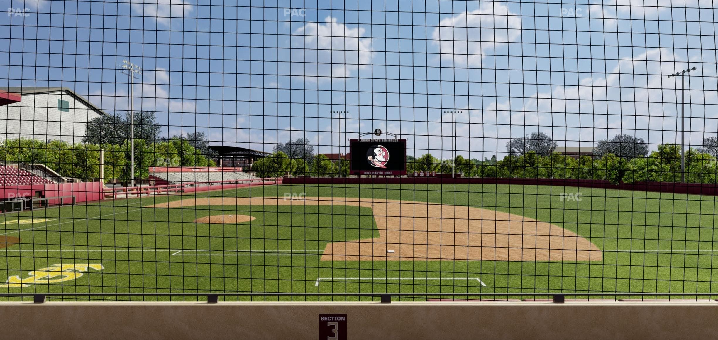 Dick Howser Stadium - Section Lower 3 Seat View