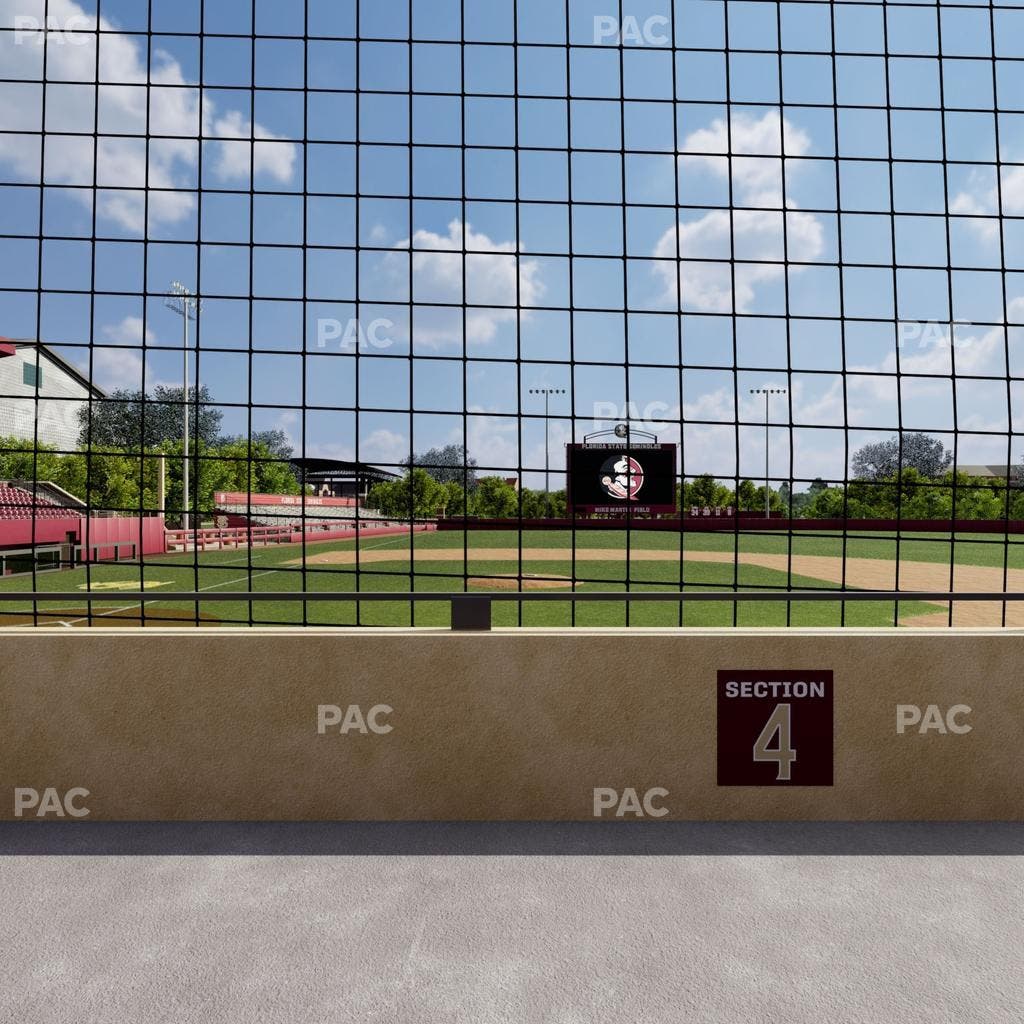 Dick Howser Stadium - Section Lower 4 Seat View