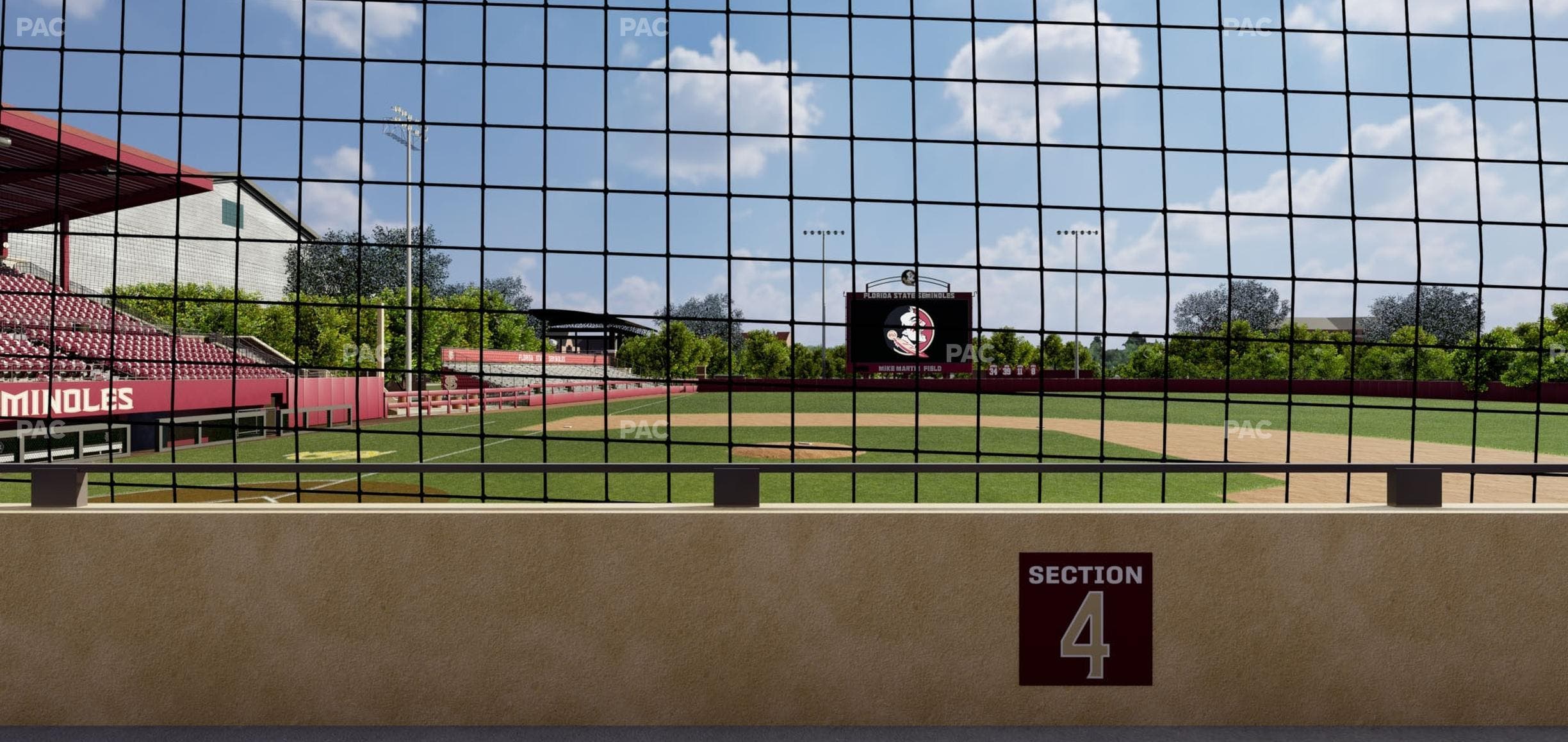 Dick Howser Stadium - Section Lower 4 Seat View