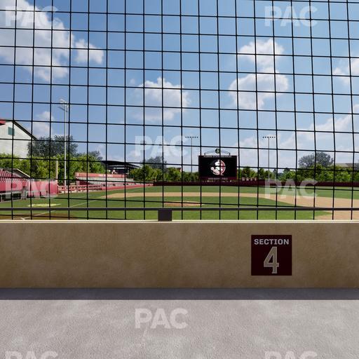 Dick Howser Stadium - Section Lower 4 Seat View