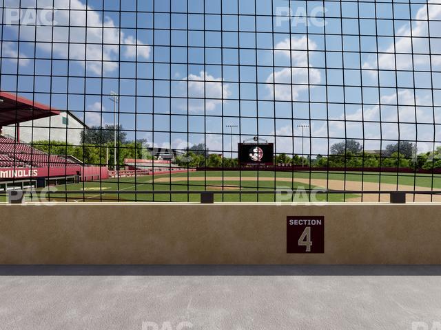 Dick Howser Stadium - Section Lower 4 Seat View