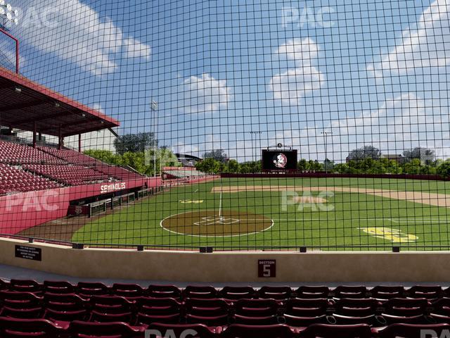Dick Howser Stadium - Section Lower 5 Seat View