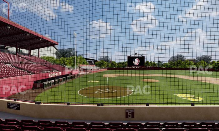 Dick Howser Stadium - Section Lower 5 Seat View